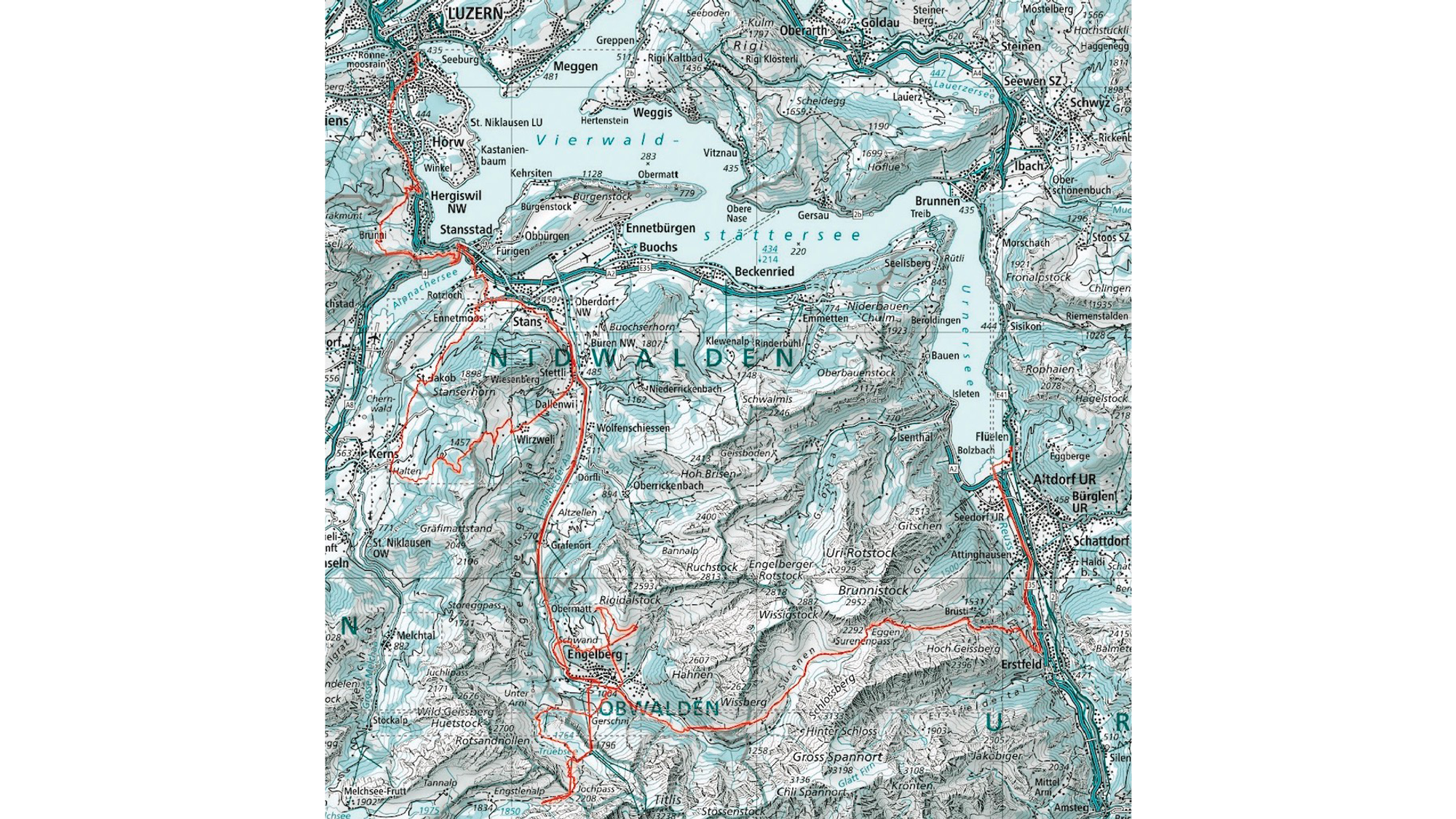 Wegweiser Zentralschweiz - Die weisse Wand