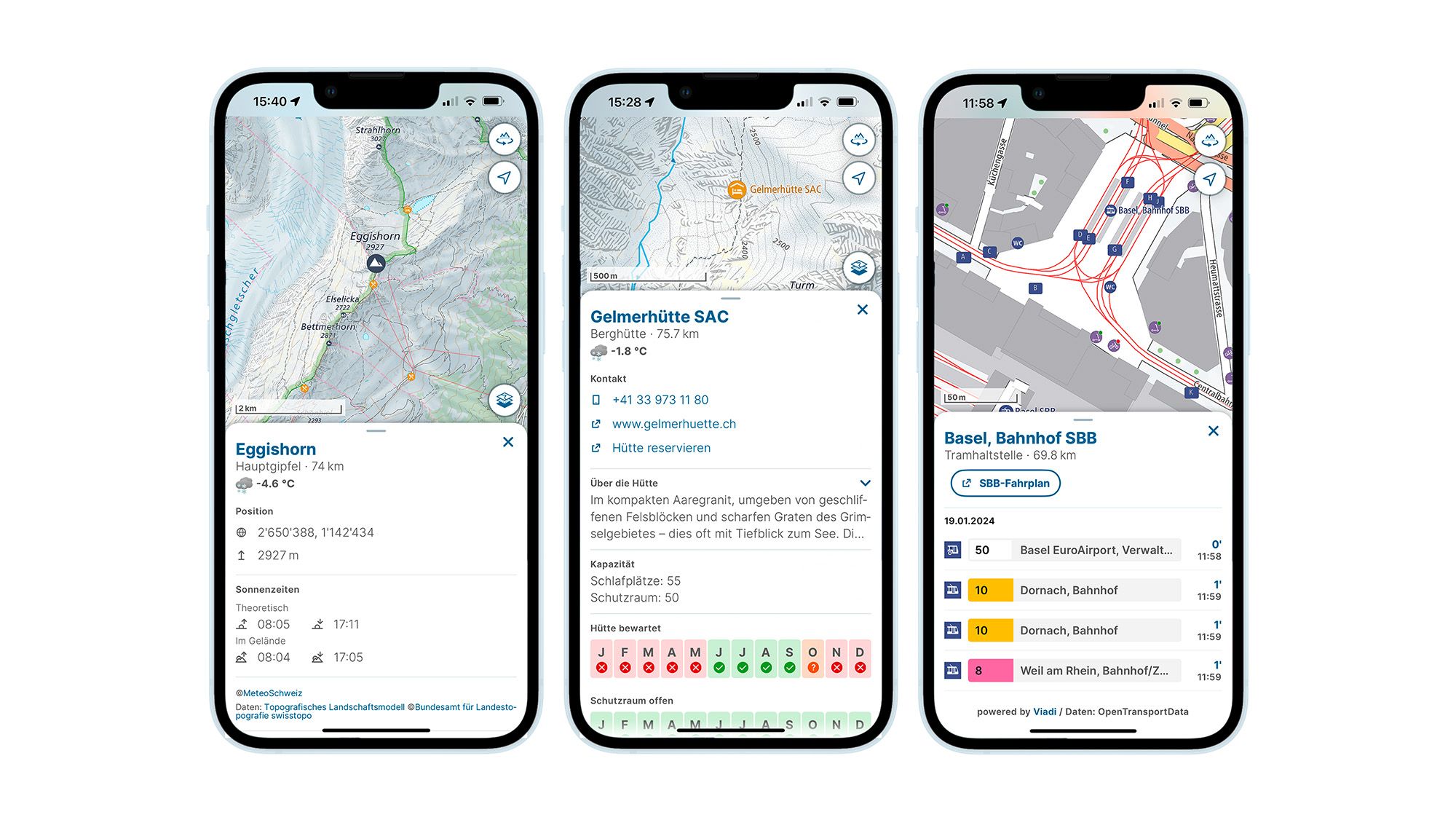 «Base Map»: Neue interaktive Karte in der Swisstopo-App