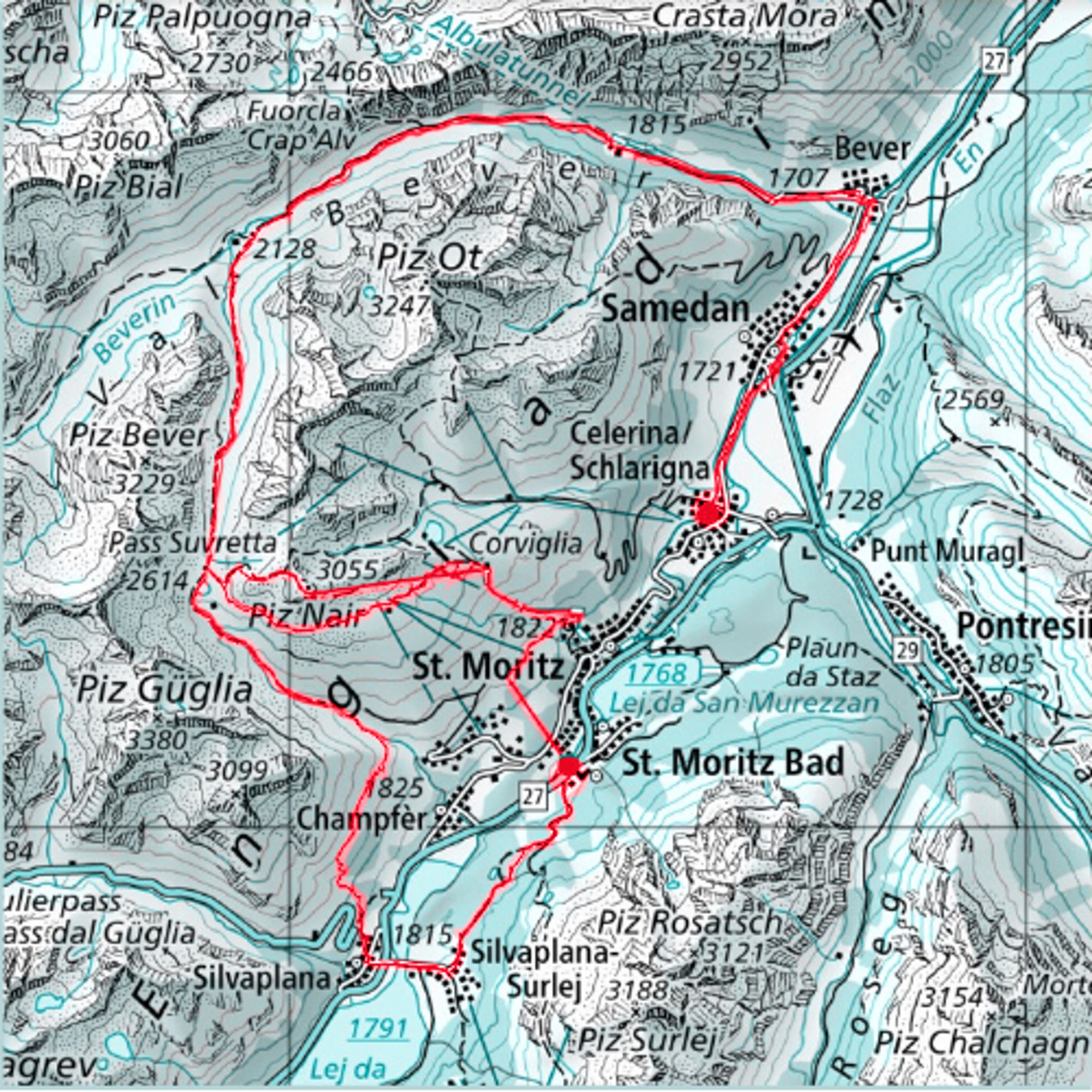 Wegweiser Engadin Spätsommer Symphonie