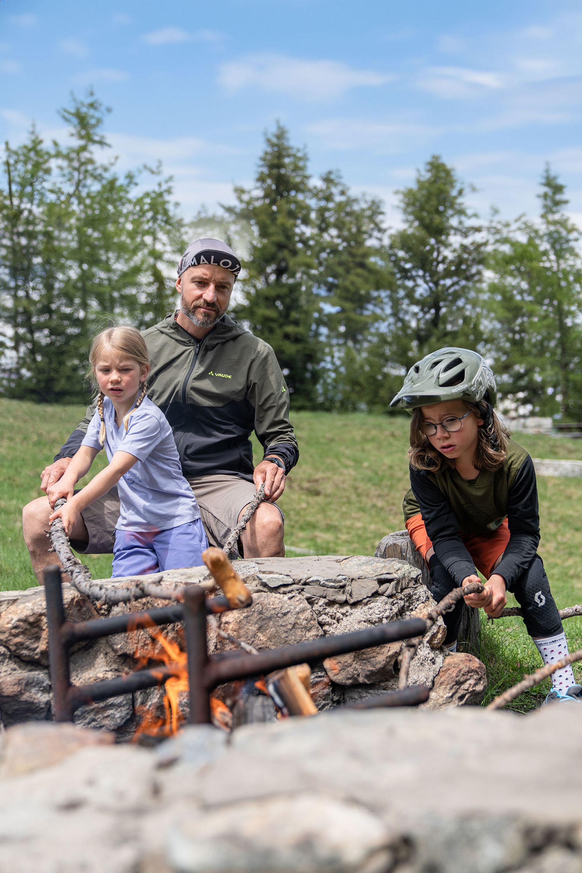 Wegweiser Mattertal Familienbiken