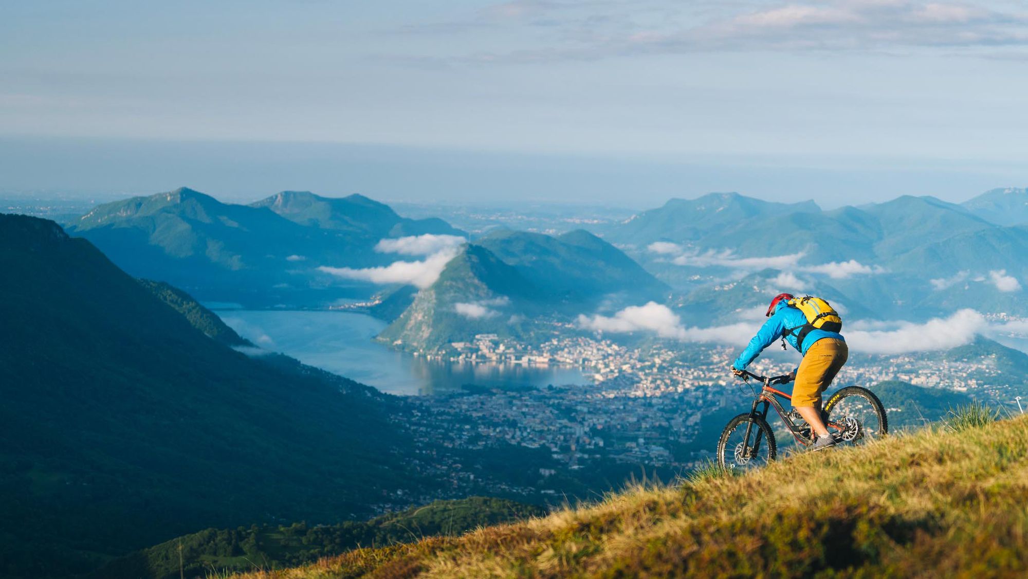 Mit dem Bike über die Gipfel von Lugano