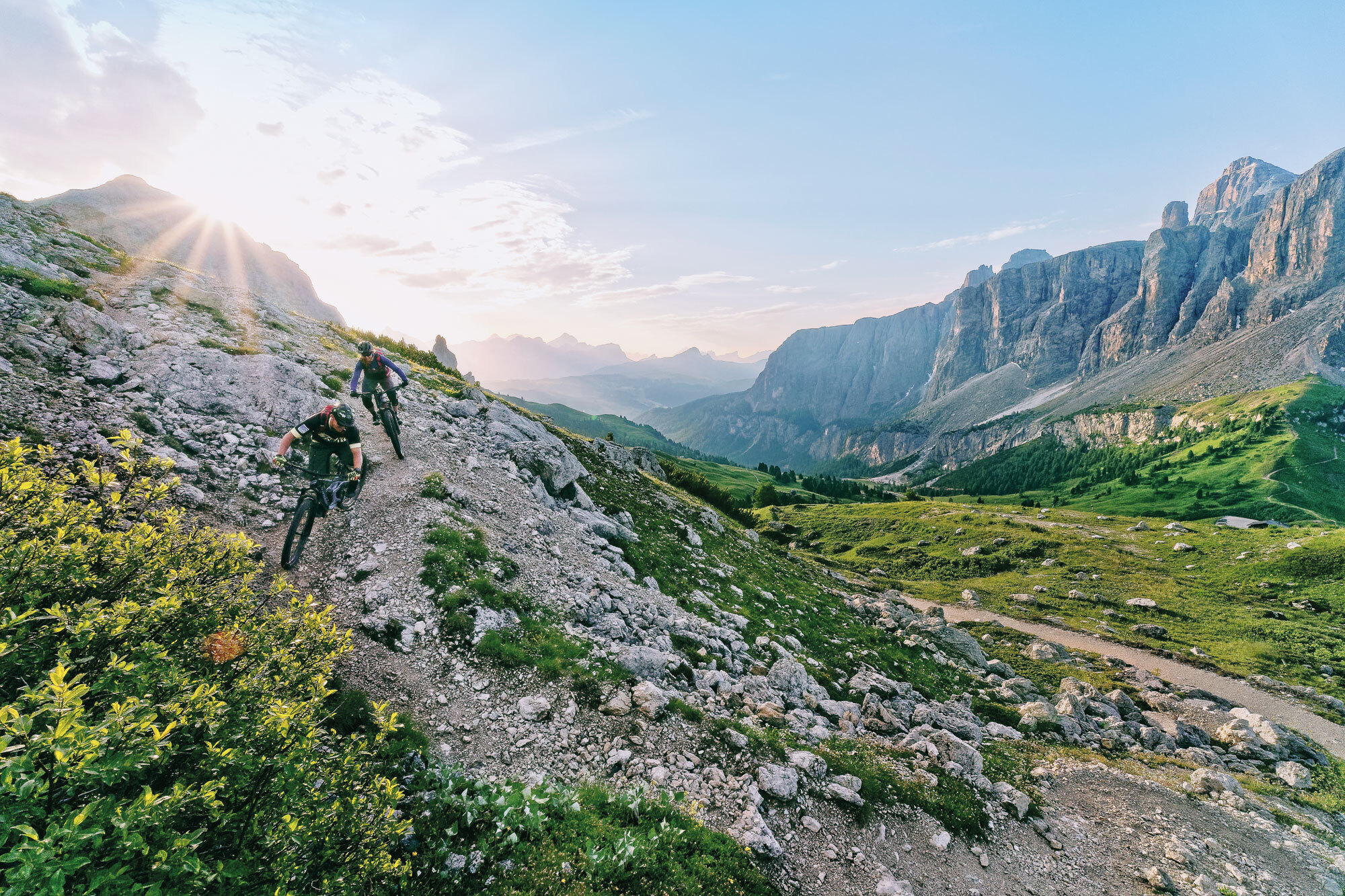 Filmreif Mountainbiken in Gröden