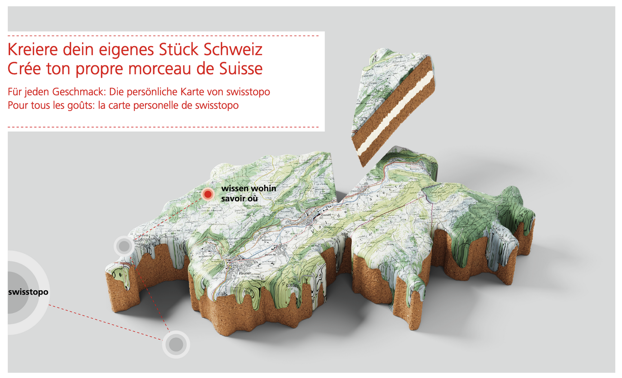 Personalisiere dein Stück Schweiz mit mySwissMap