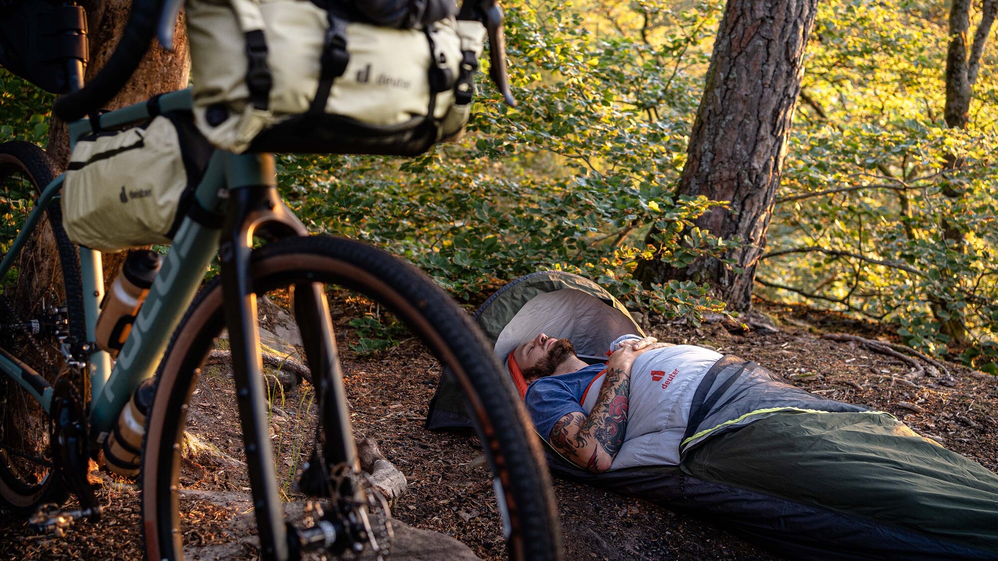 Cabezon. Neue Bikepacking -Taschen von Deuter.