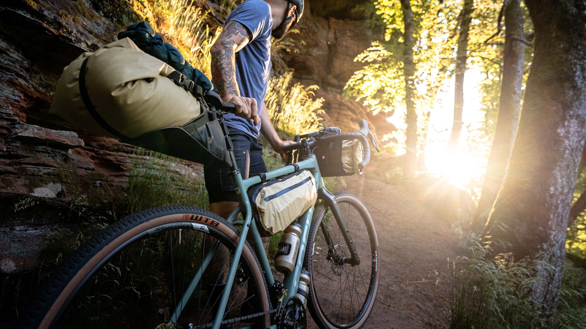 Cabezon. Neue Bikepacking -Taschen von Deuter.