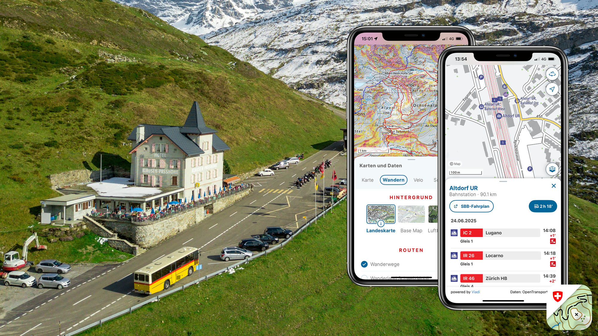Swisstopo-App mit neuem Update: Noch komfortabler in die Natur starten