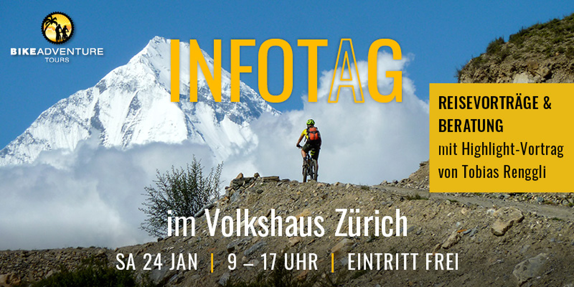 Infotag für Bikereisen am 24. Januar 2026 in Zürich