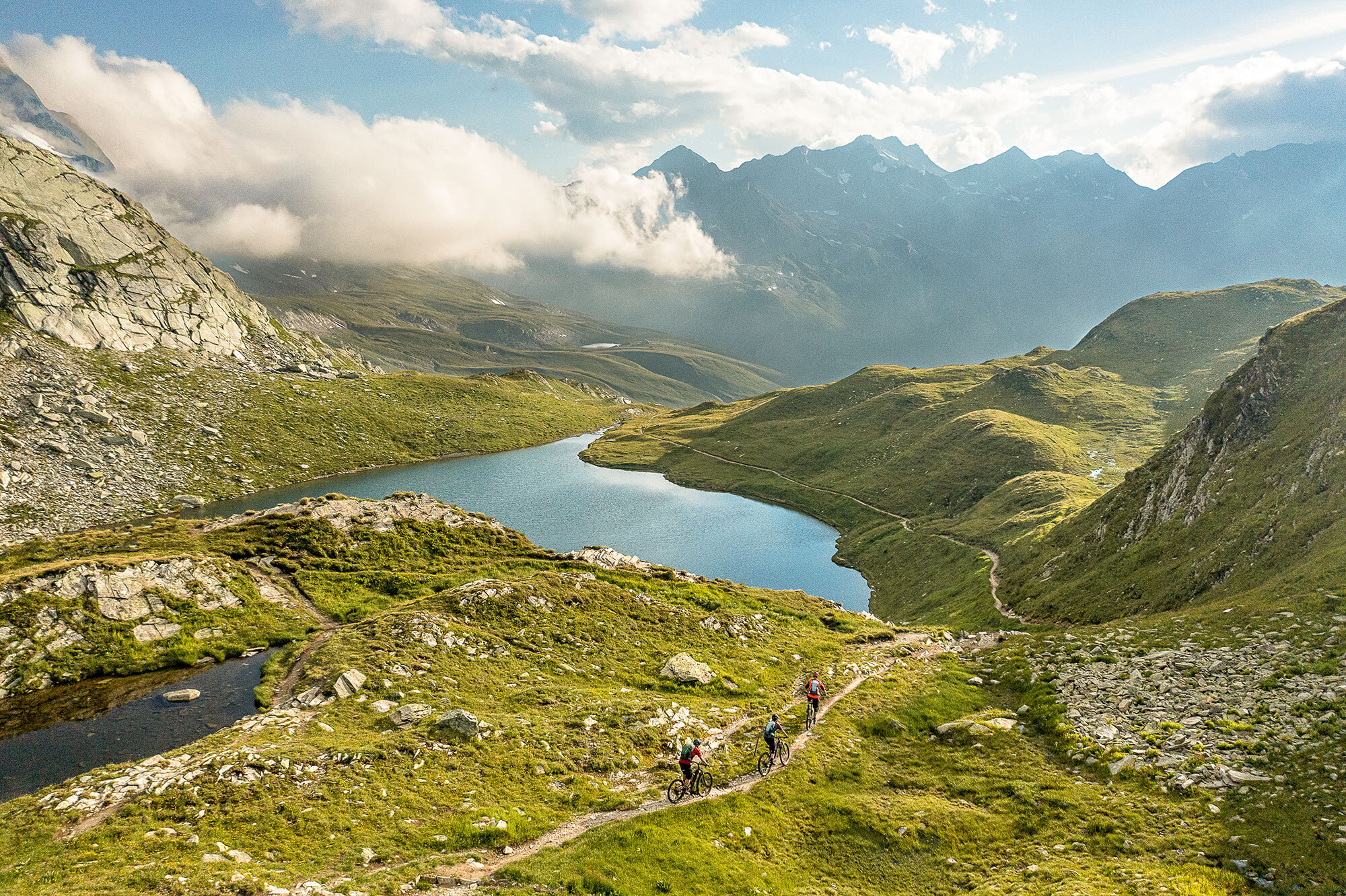 Trailbau in Disentis Sedrun und Andermatt