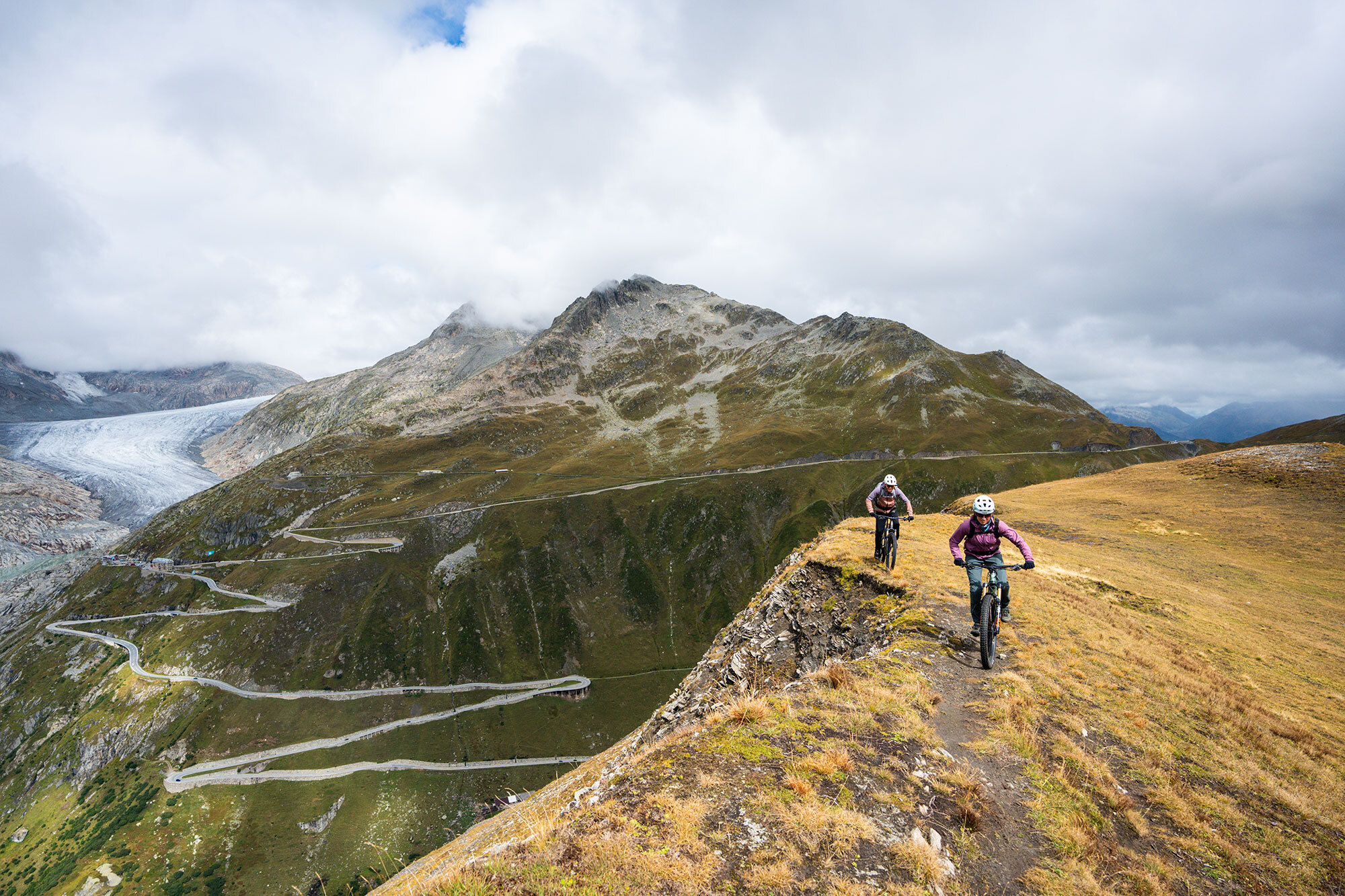 Trailbau in Disentis Sedrun und Andermatt
